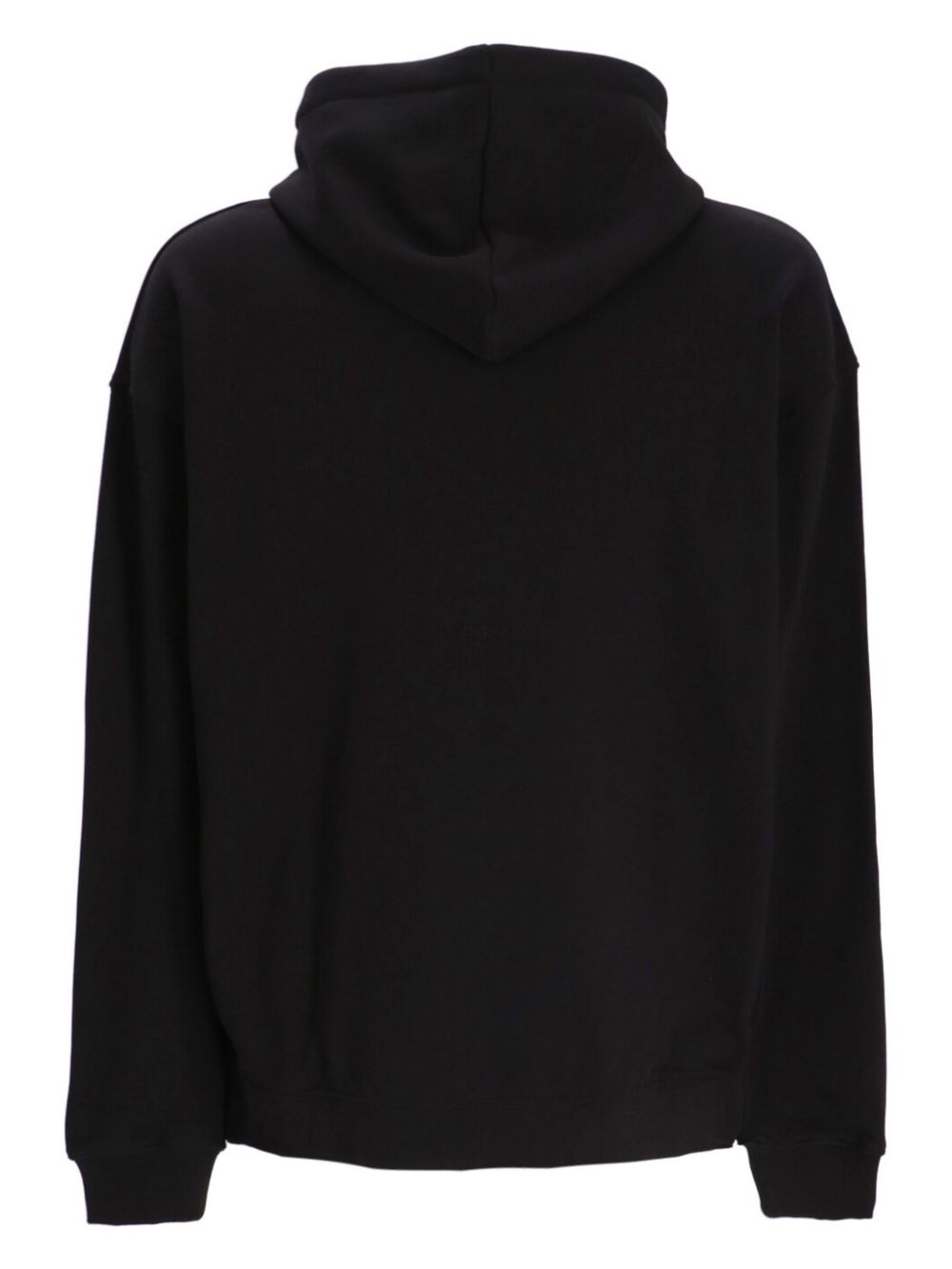 logo-print cotton hoodie - 2