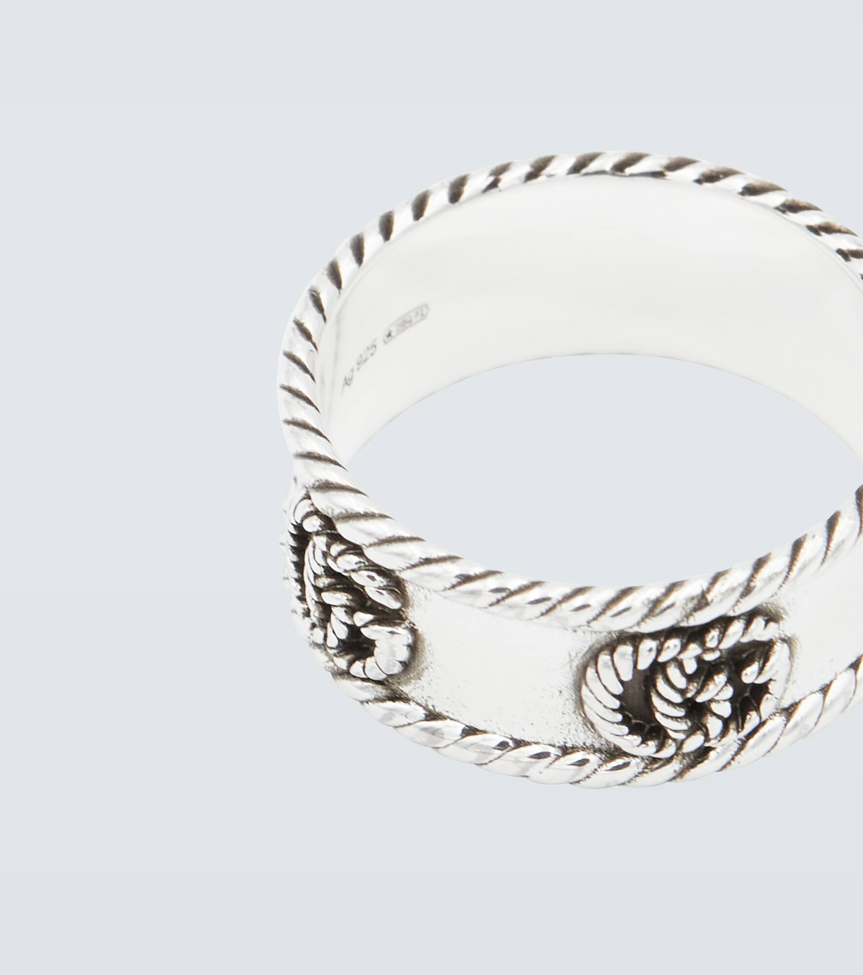 Double G sterling silver ring - 3