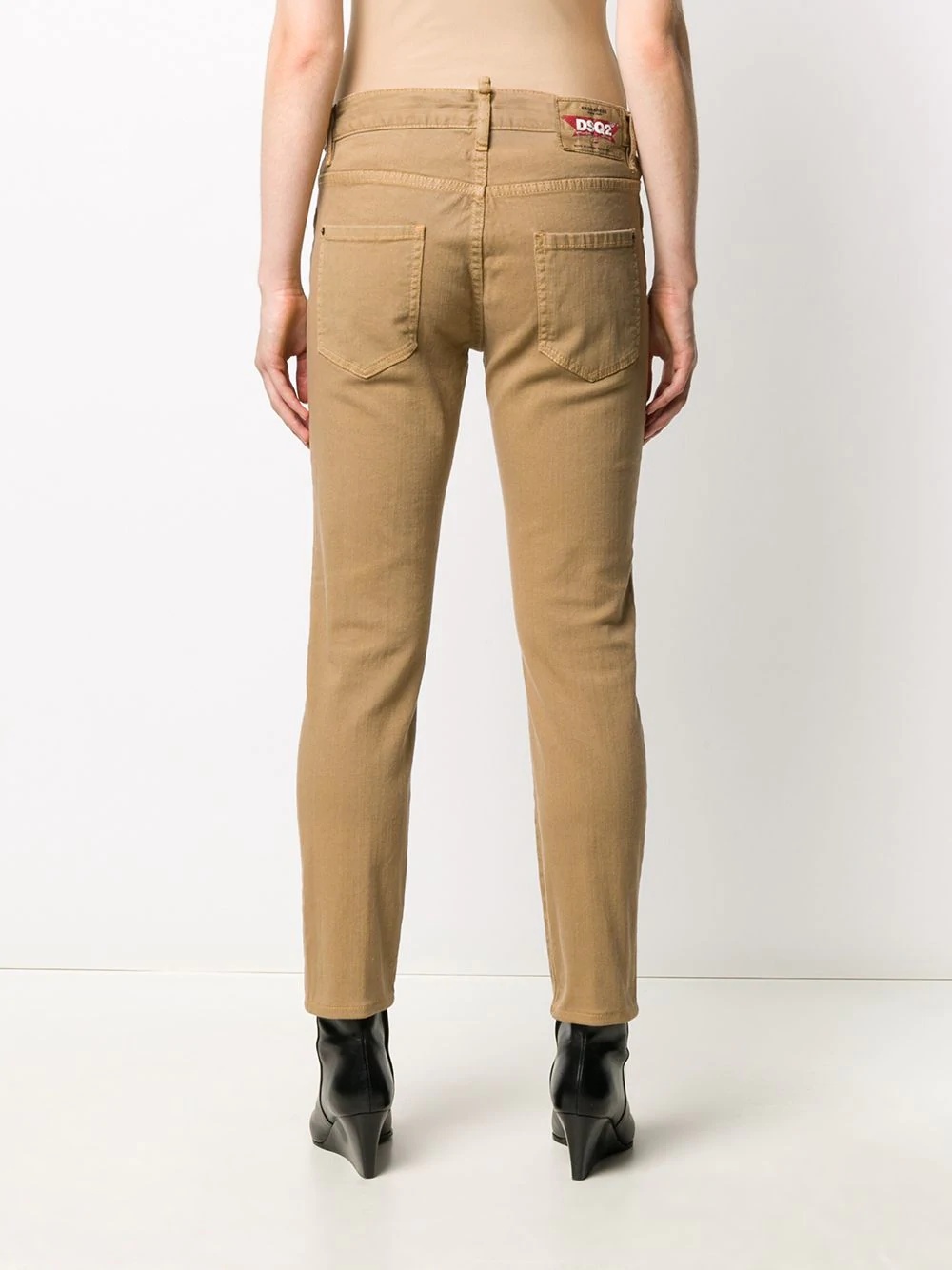 slim-fit cropped trousers - 4