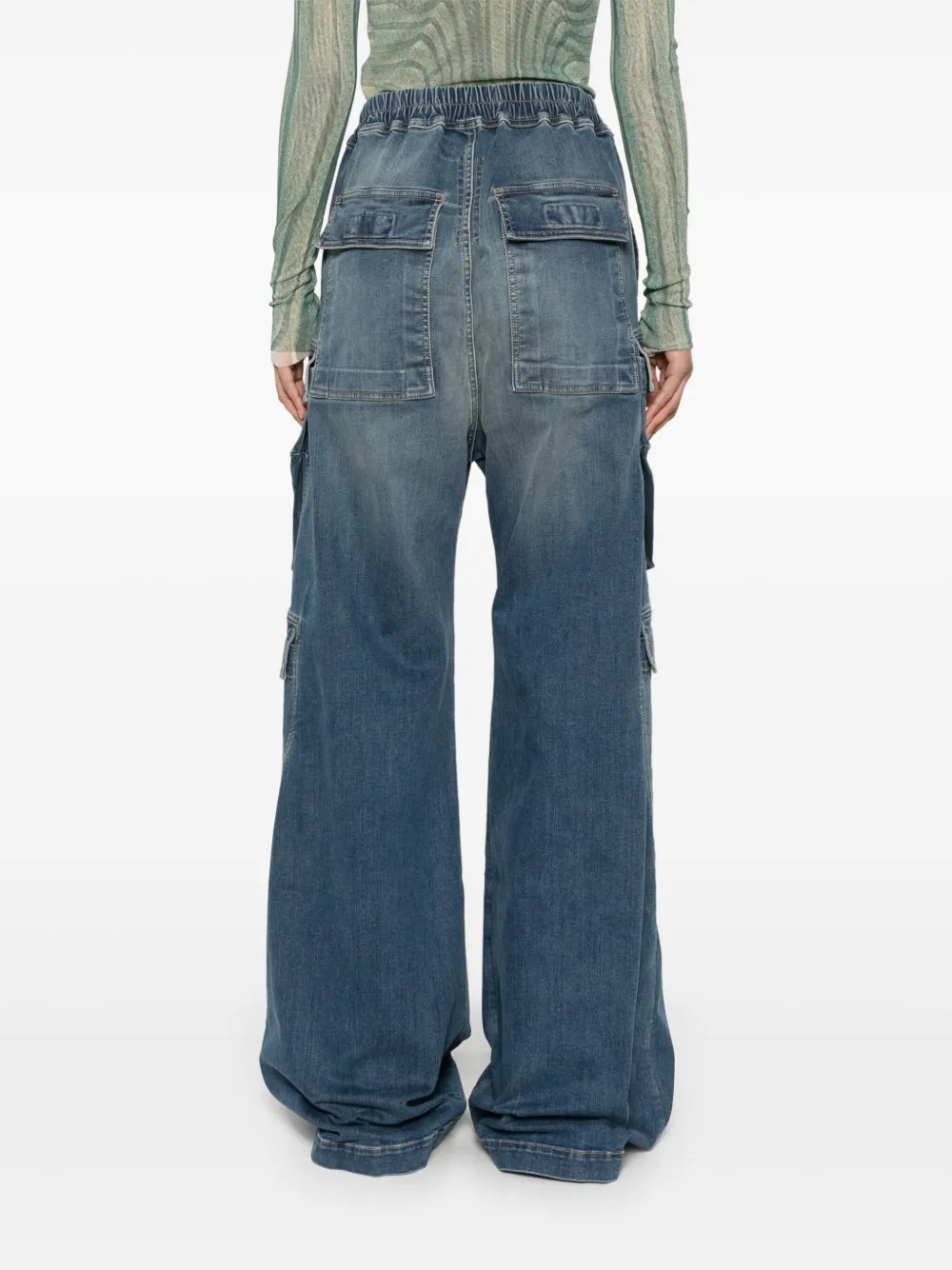 RICK OWENS DRKSHDW - Women Pantaloni In Denim Double Cargo Jumbo Belas Jeans - 3