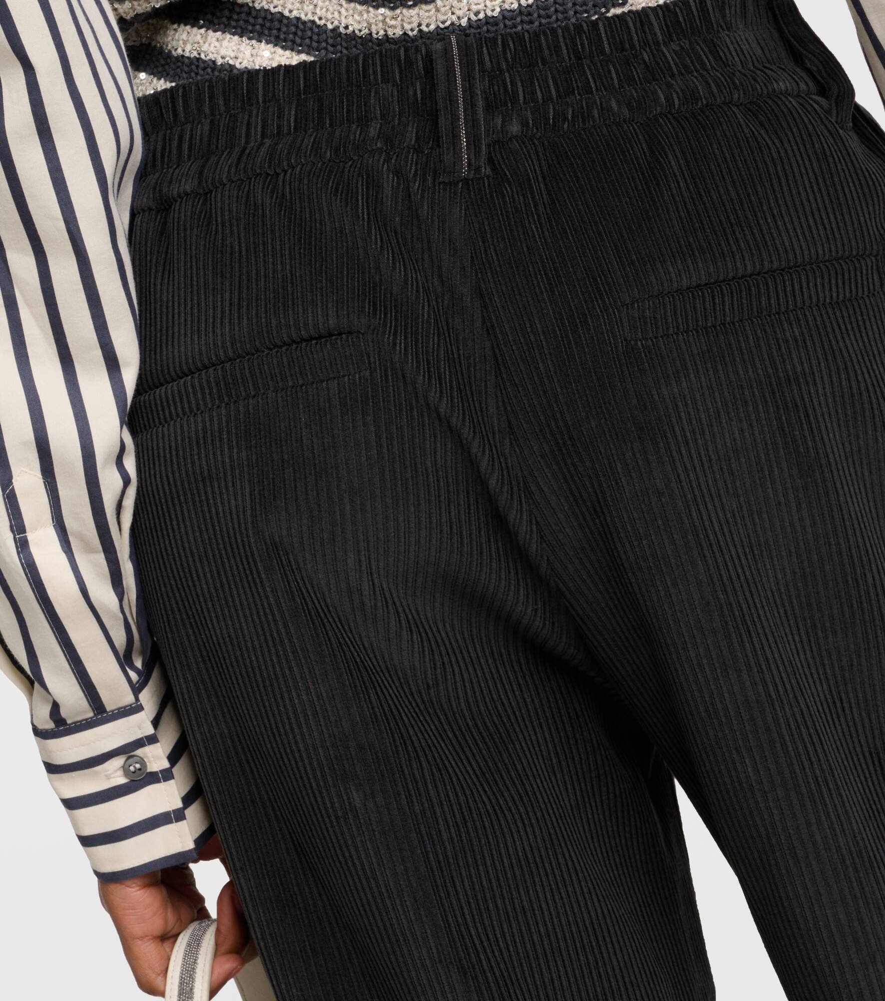 Corduroy wide-leg pants - 6