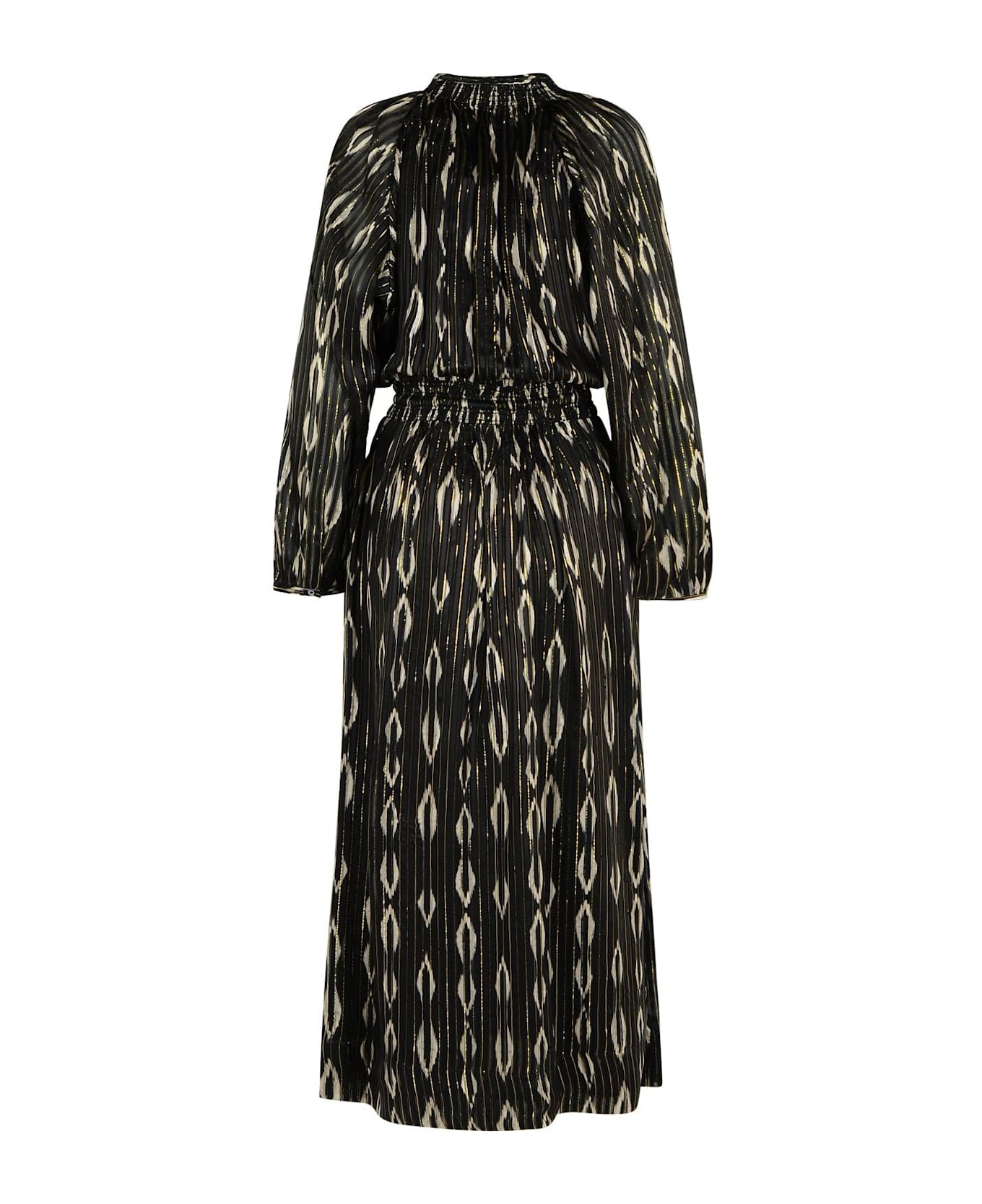 'sana' Black Silk Dress - 3