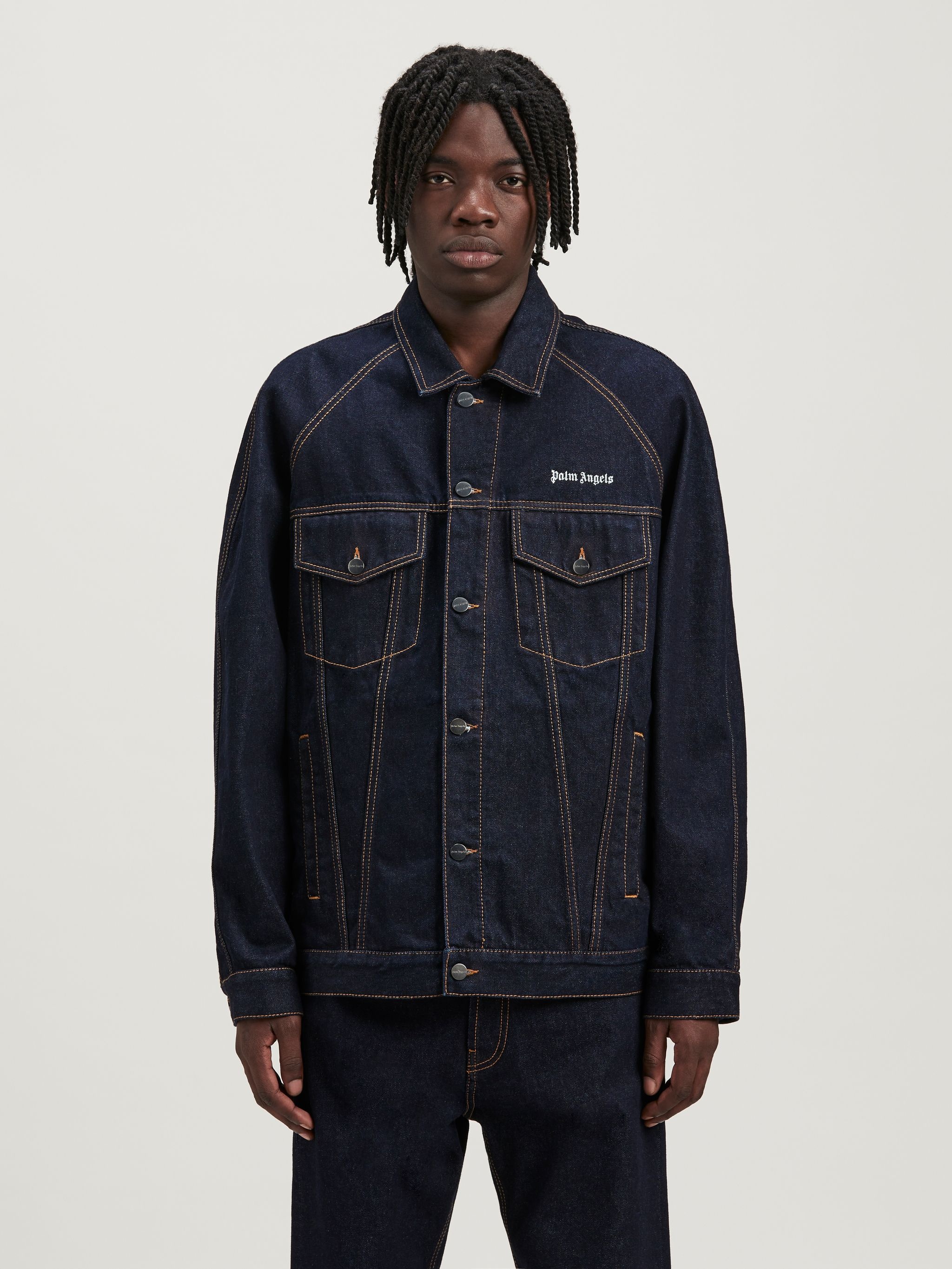 Raw Wash Logo Denim Jacket - 3