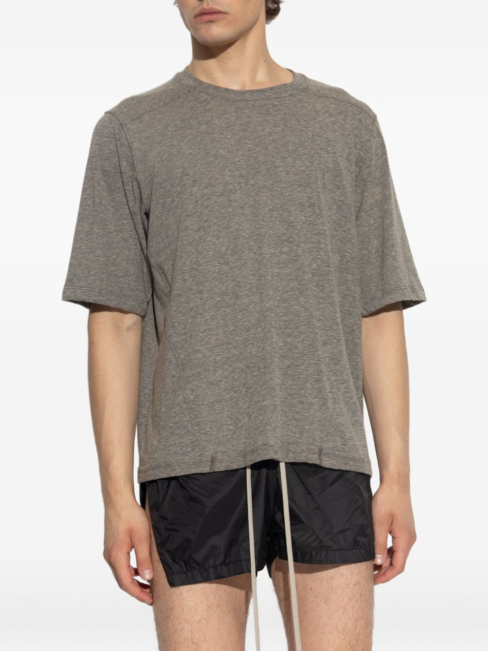 short-sleeve drawstring T-shirt - 3