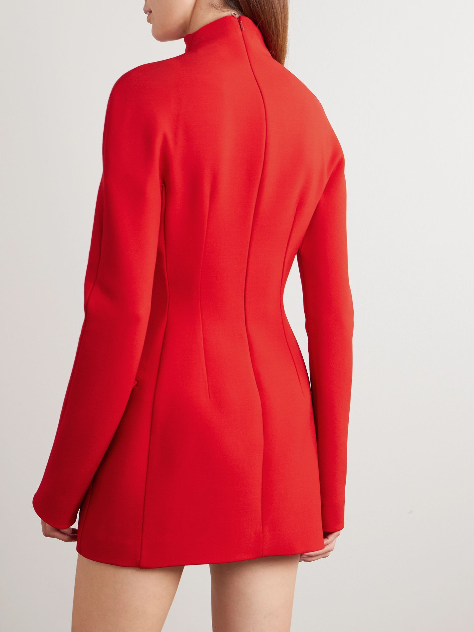 Tefrite stretch-twill mini dress Red - 3
