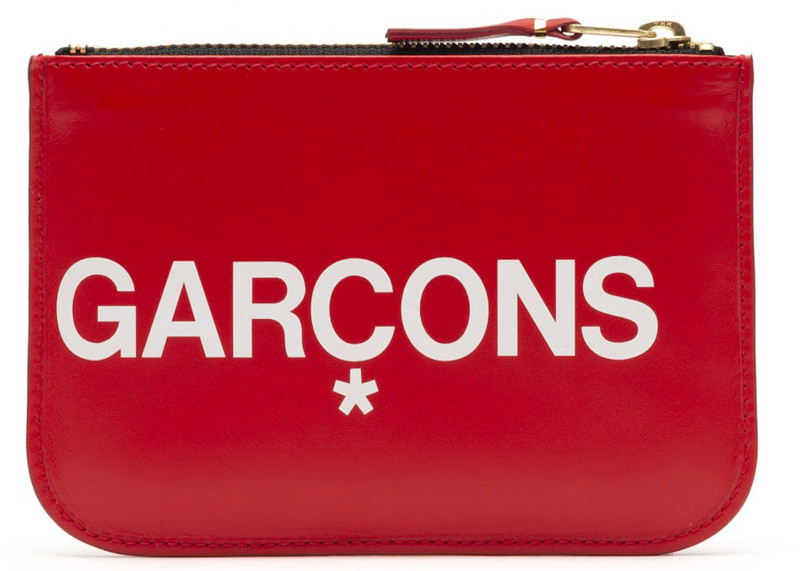 Comme Des Garçons Comme des Garcons SA8100HL Huge Logo Wallet Red outlook