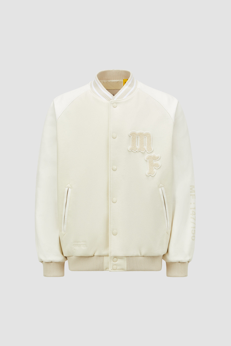 Moncler x FRGMT Loki Wool & Leather Varsity Jacket 1