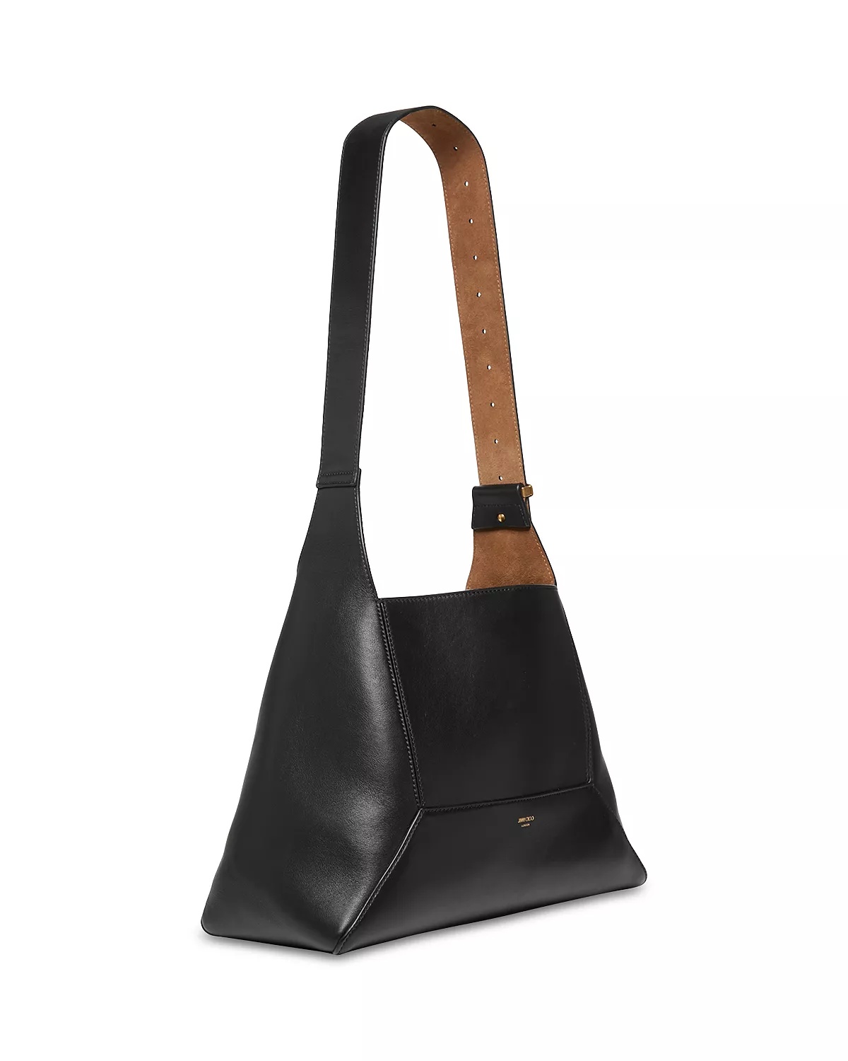 Diamond Hobo Leather Shoulder Bag - 4