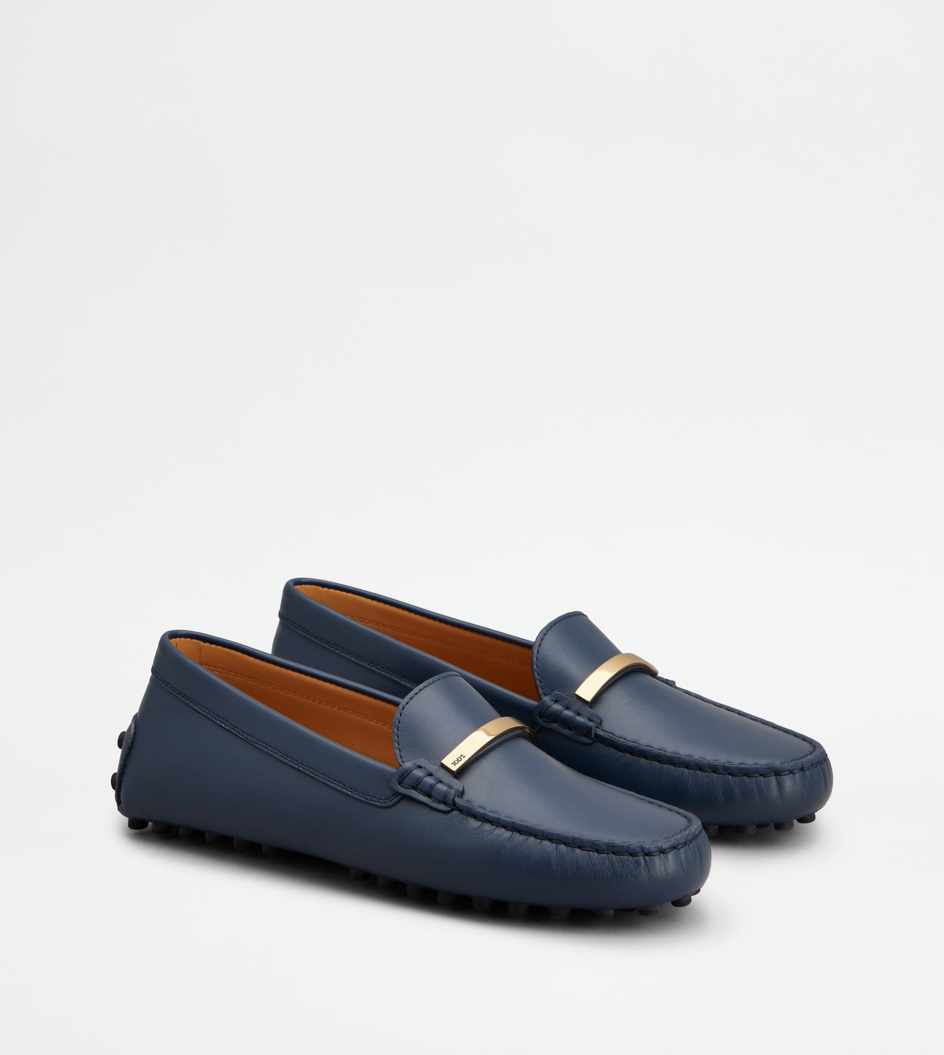 GOMMINO DRIVING SHOES IN LEATHER - BLUE - 2