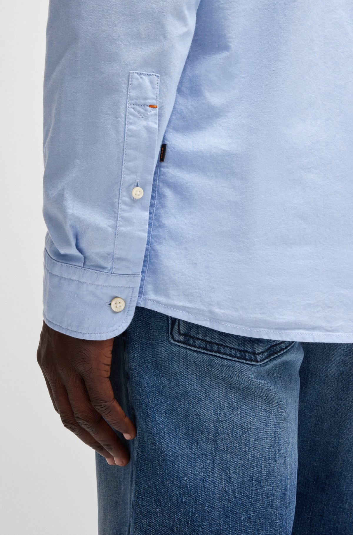 BUTTON-DOWN REGULAR-FIT SHIRT IN OXFORD COTTON - 6