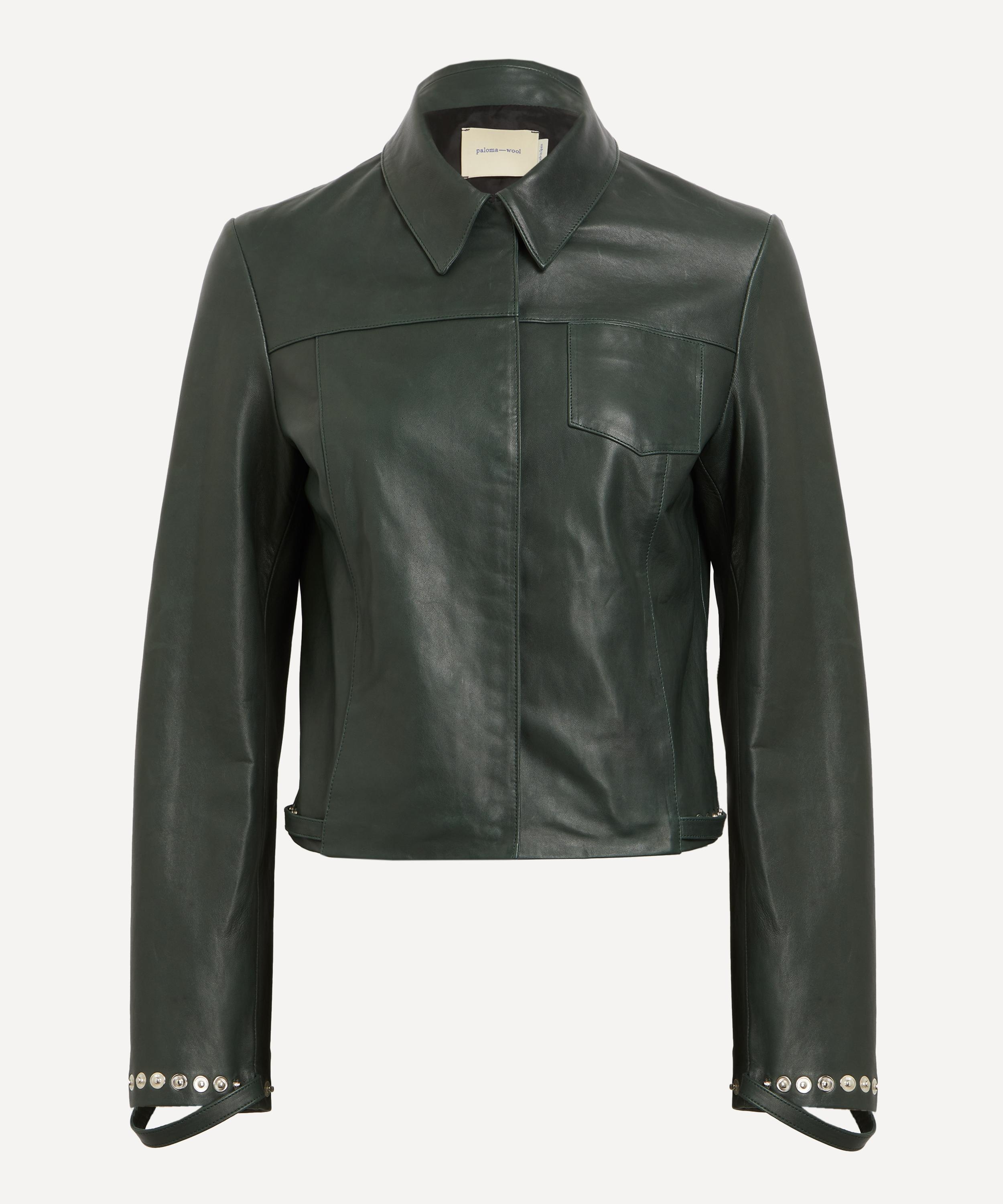 Octavia Fitted Leather Jacket - 1