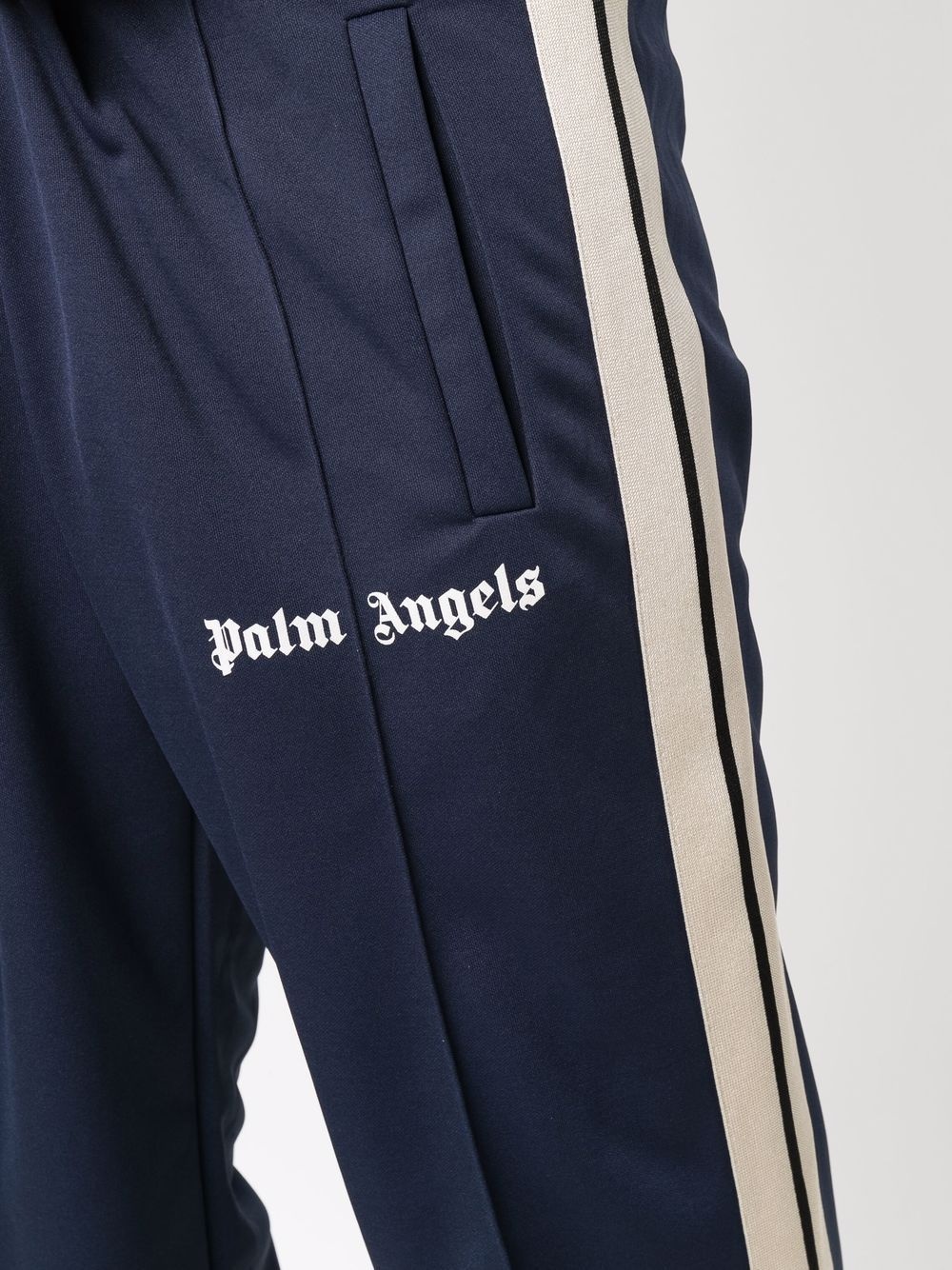 side-stripe track pants - 5