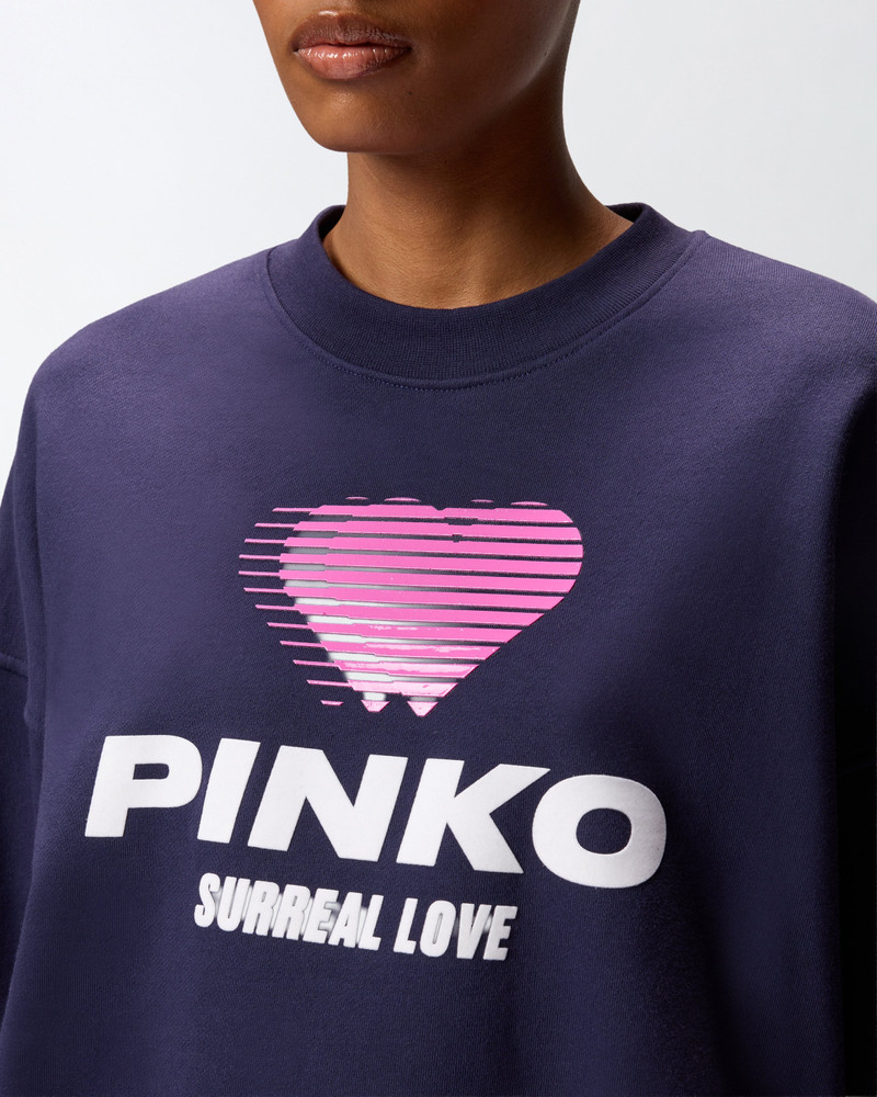 HEART-PRINT SWEATSHIRT WITH LOGO 6