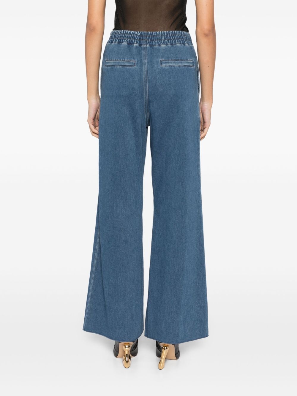 denim jersey pants - 4
