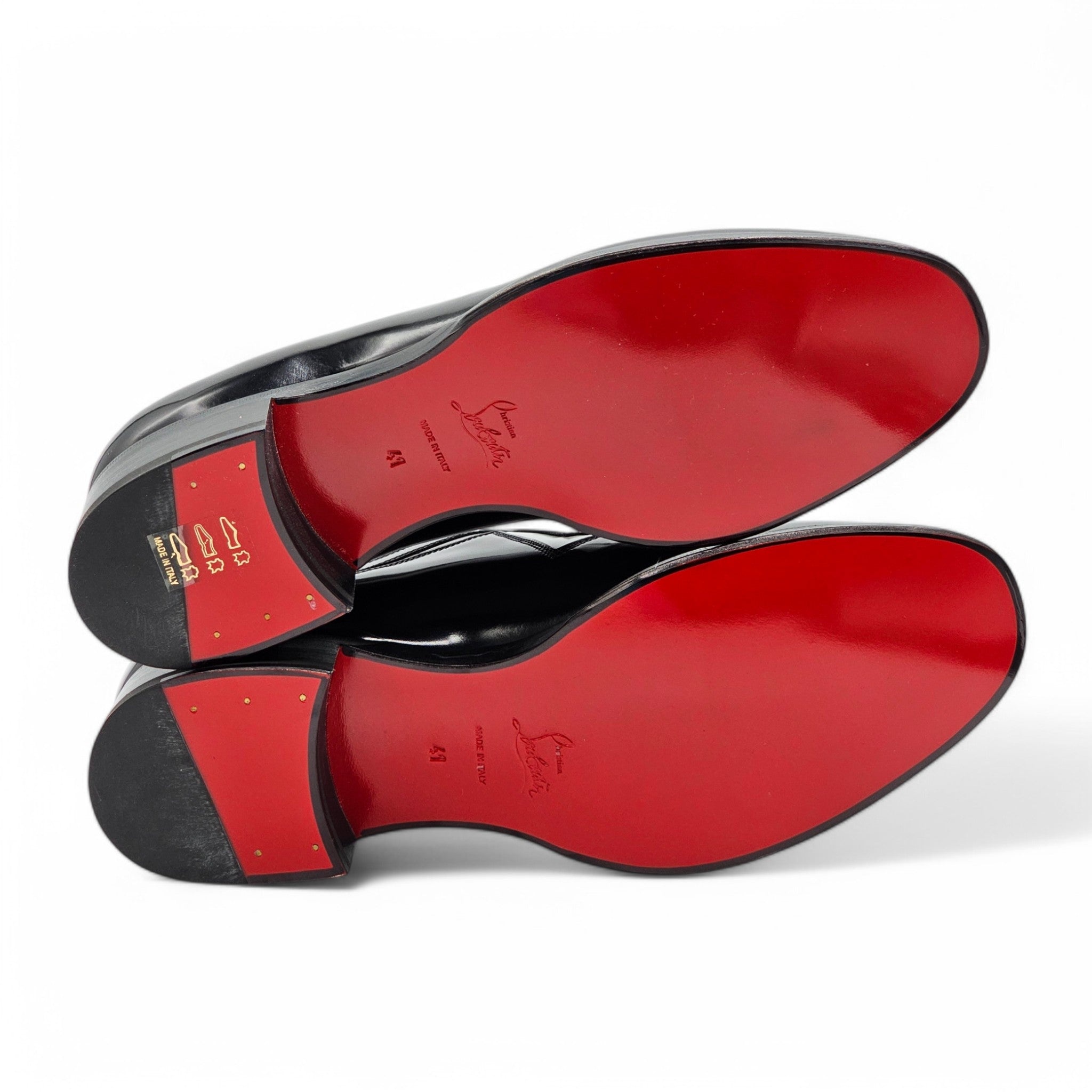 Christian Louboutin 2-tone Jazz Derby Shoes - Leather - Black/White - 41 - 4
