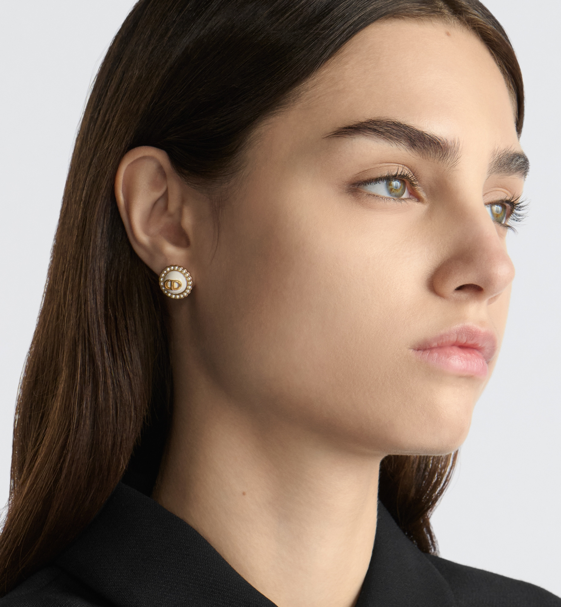 Petit CD Baroque Stud Earrings - 2
