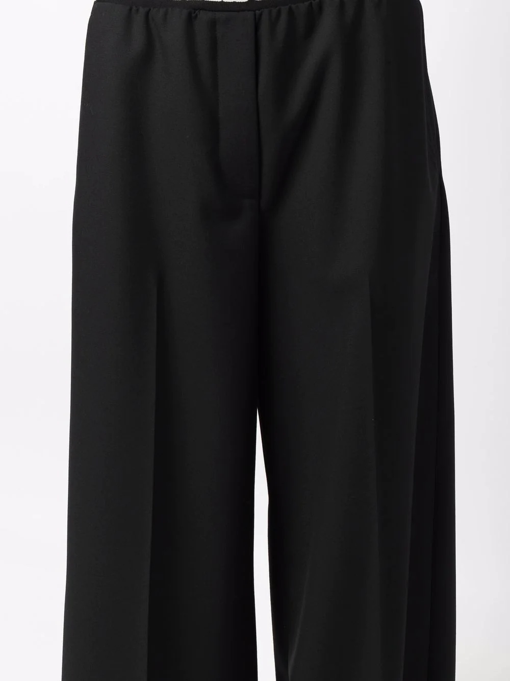 logo waistband palazzo trousers - 5