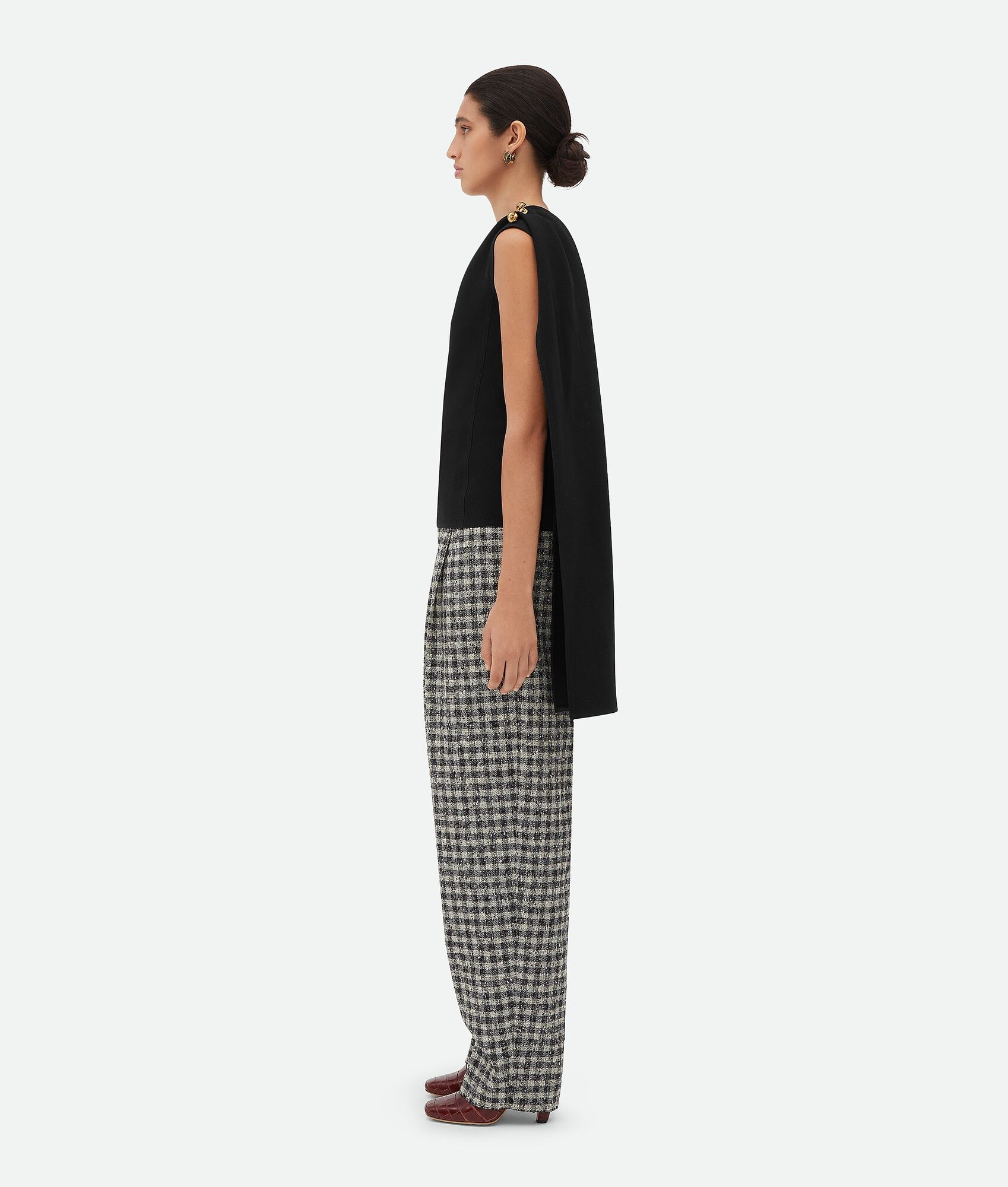 Wool Viscose Crepe Top - 2