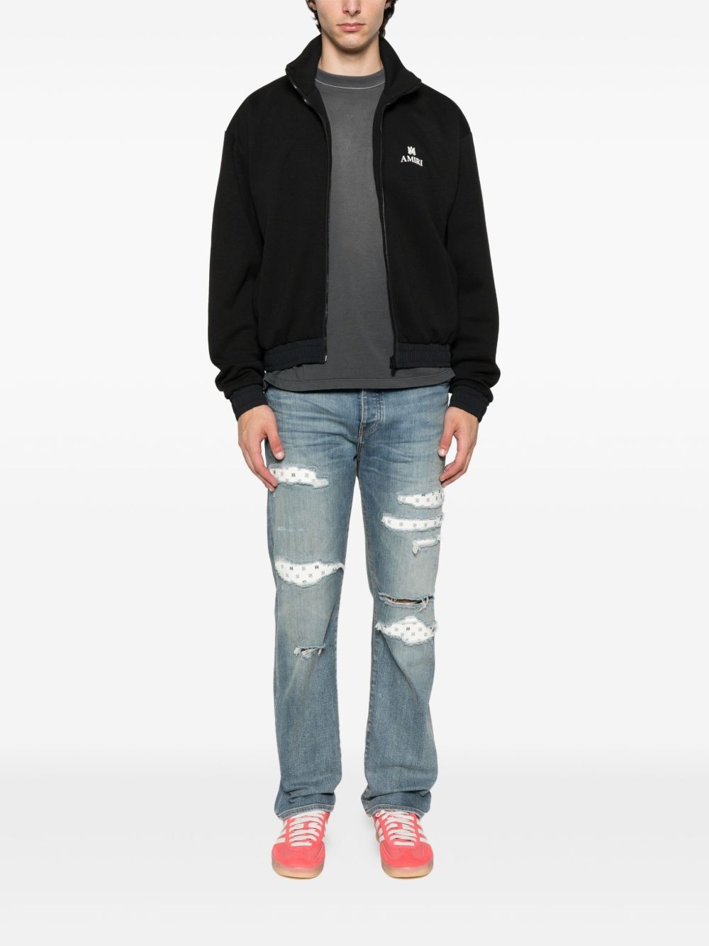 embroidered-logo sweatshirt - 2