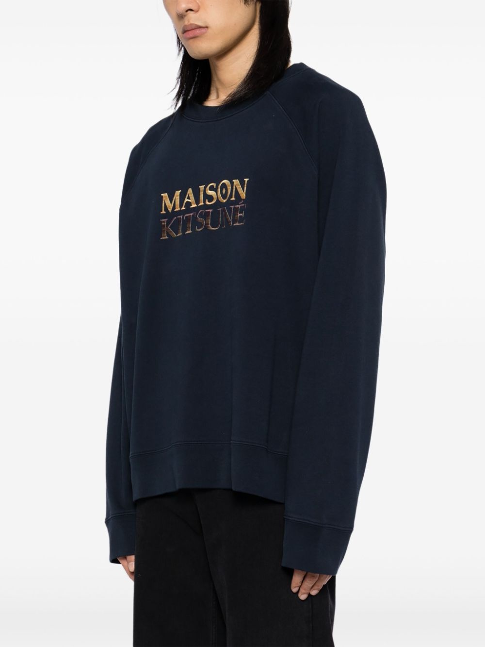 embroidered logo sweater - 3
