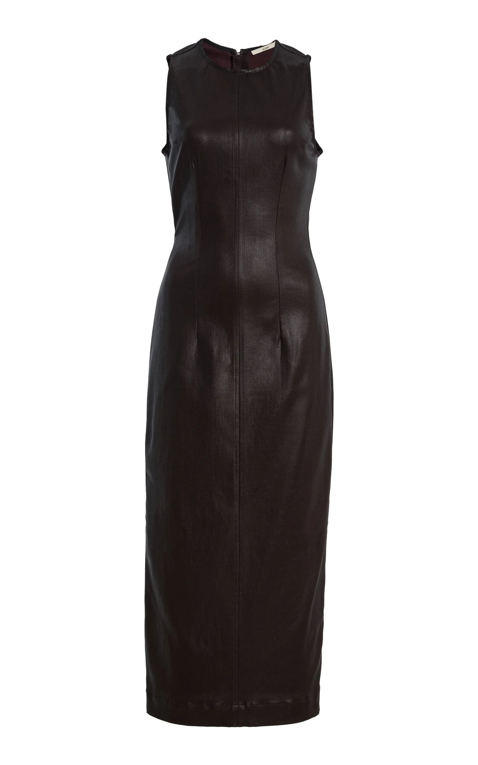 Esme Midi Instasculpt™ Wax-Coated Denim Dress - 1
