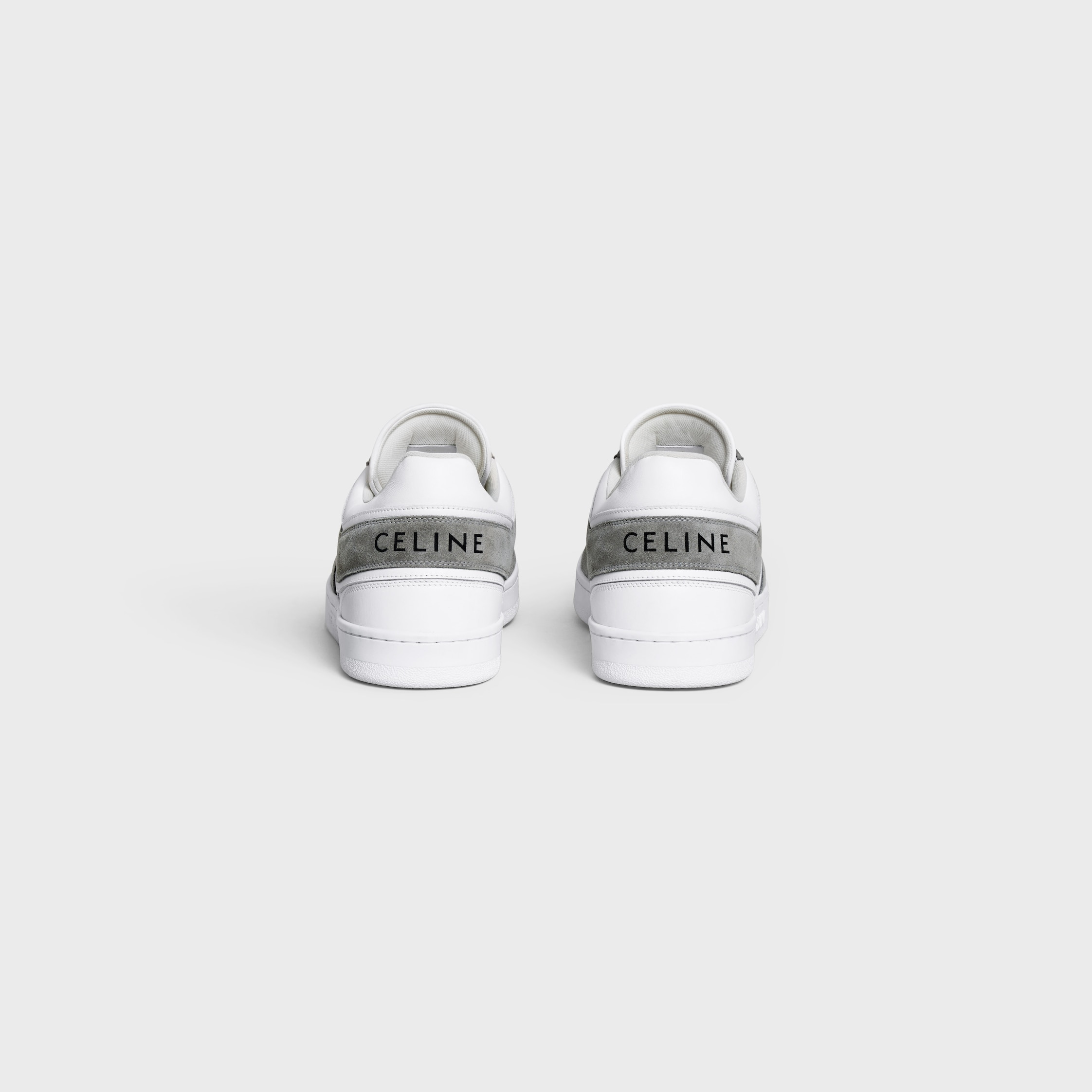 CELINE TRAINER LOW LACE-UP SNEAKER in SUEDE CALFSKIN AND CALFSKIN - 3