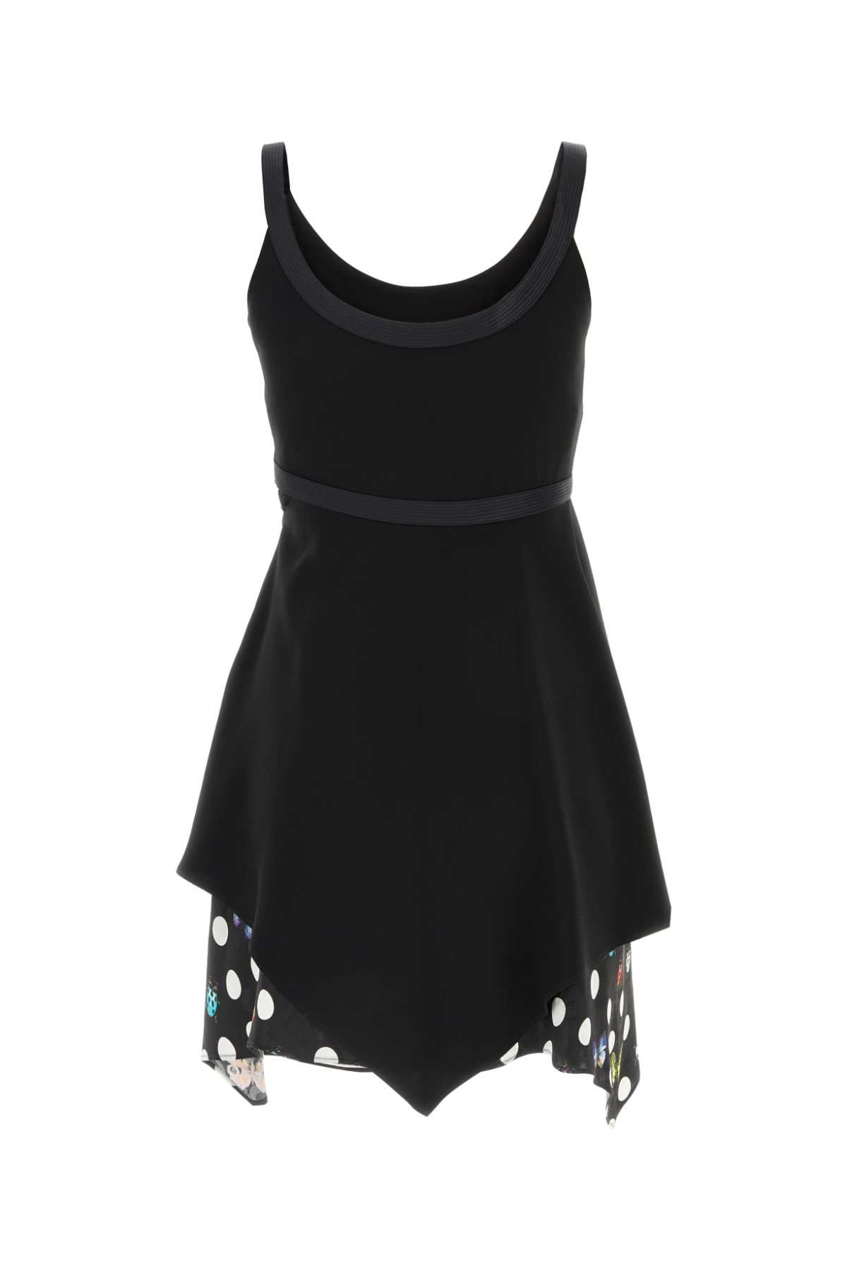 Versace Women Black Acetate Blend Mini Dress - 2