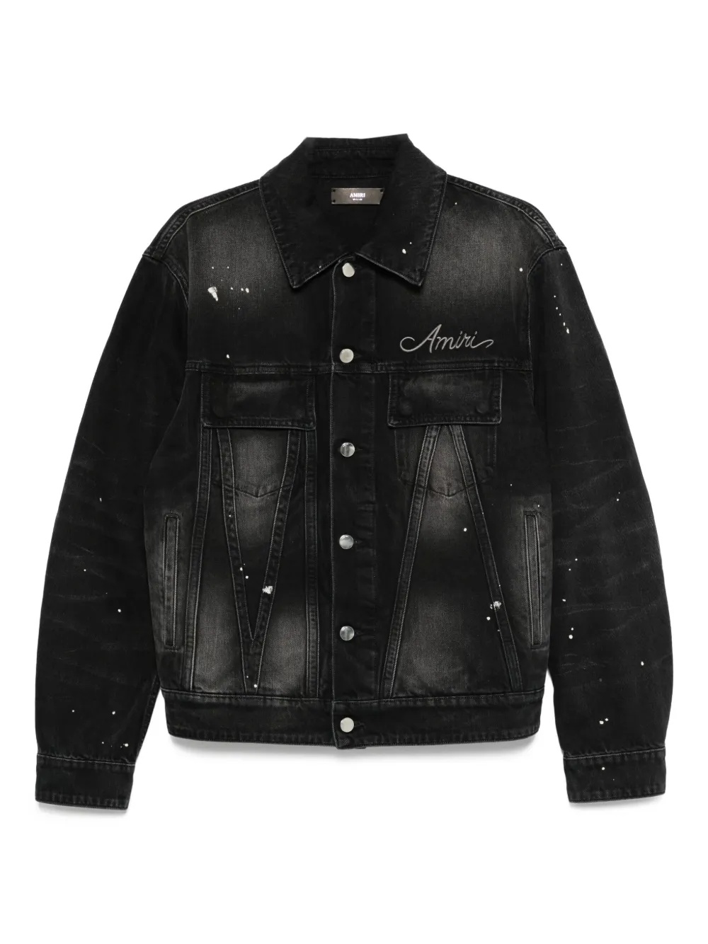 AMIRI - Men Bleach Bandana OS Denim Jacket - 5