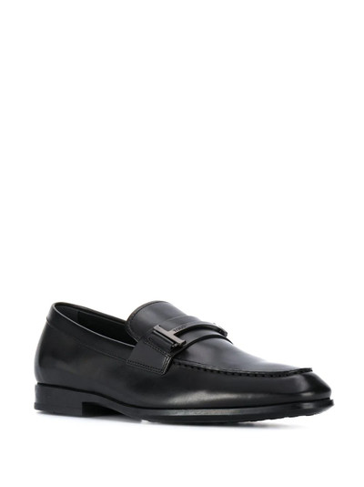 Tod's single T leather loafers outlook