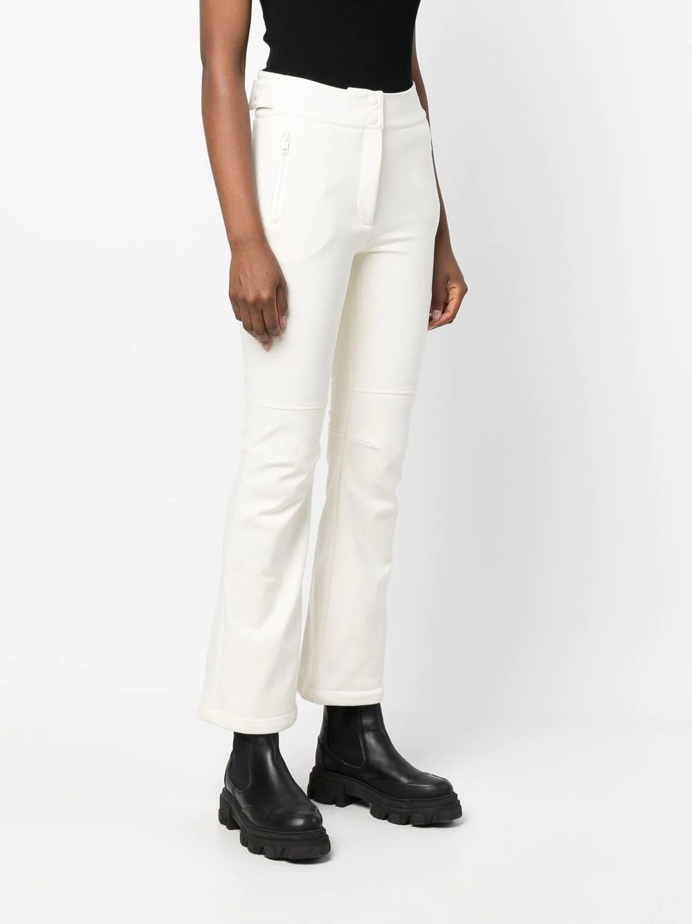 high-rise button-waisted trousers - 3