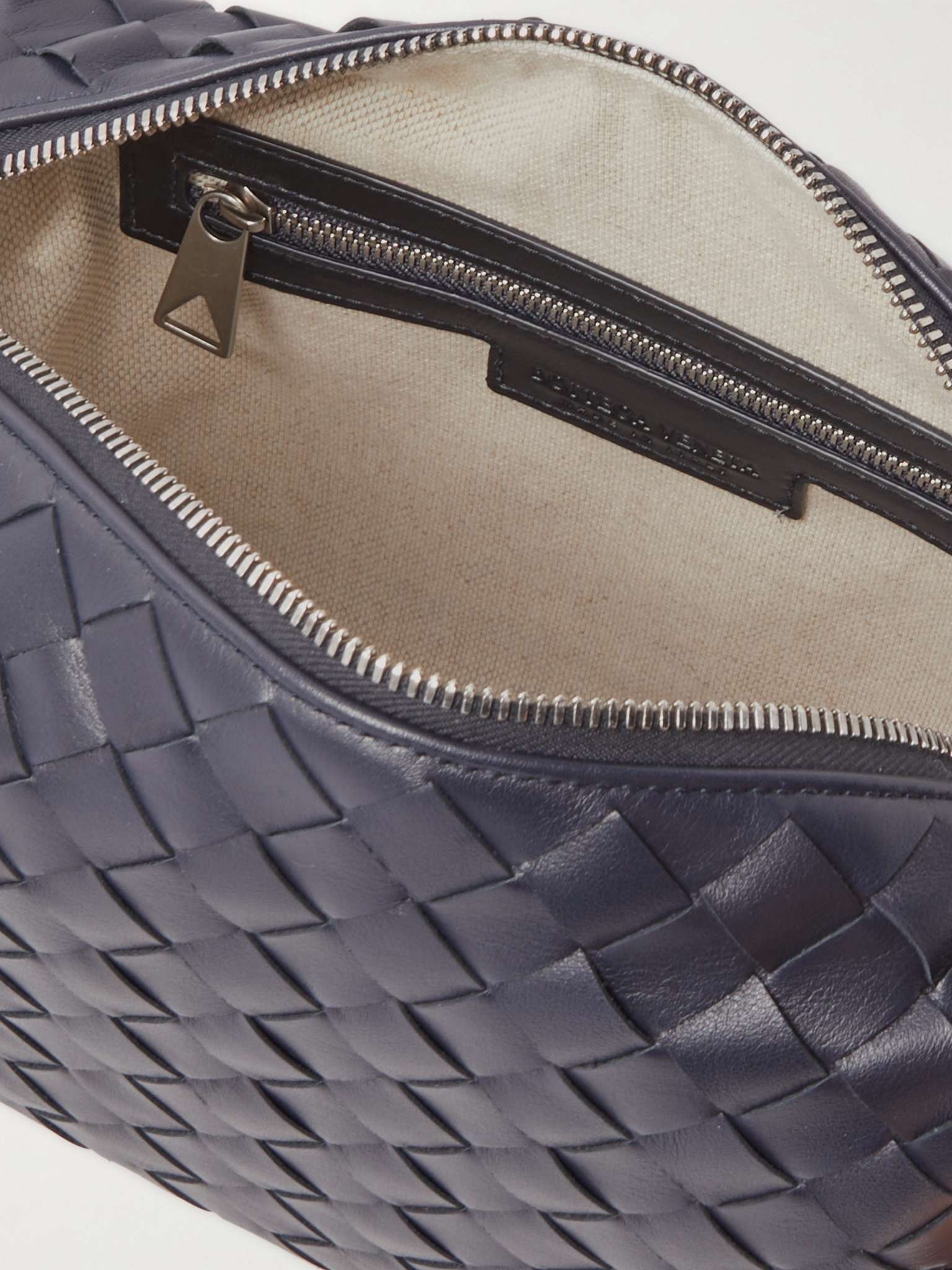 Intrecciato Leather Messenger Bag - 3