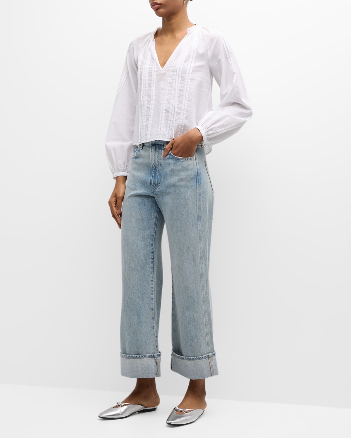 Taylor Cropped Wide-Leg Jeans - 3