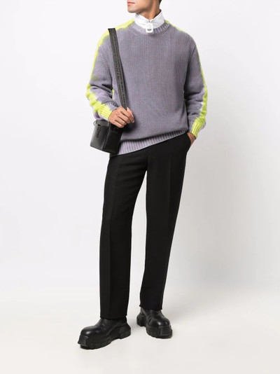 MSGM colour-block knit jumper outlook