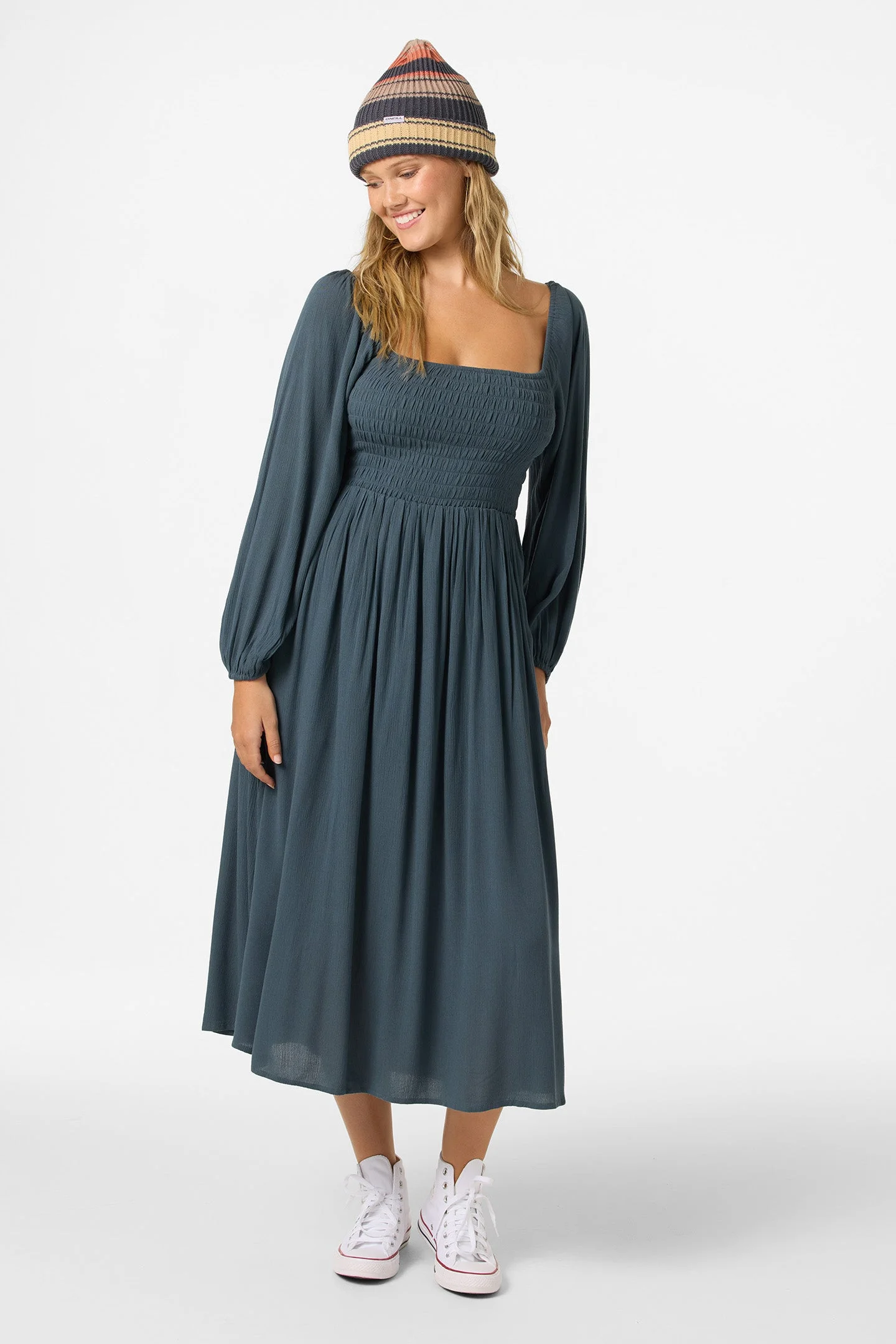 Gracyn Solid Midi Dress - 1