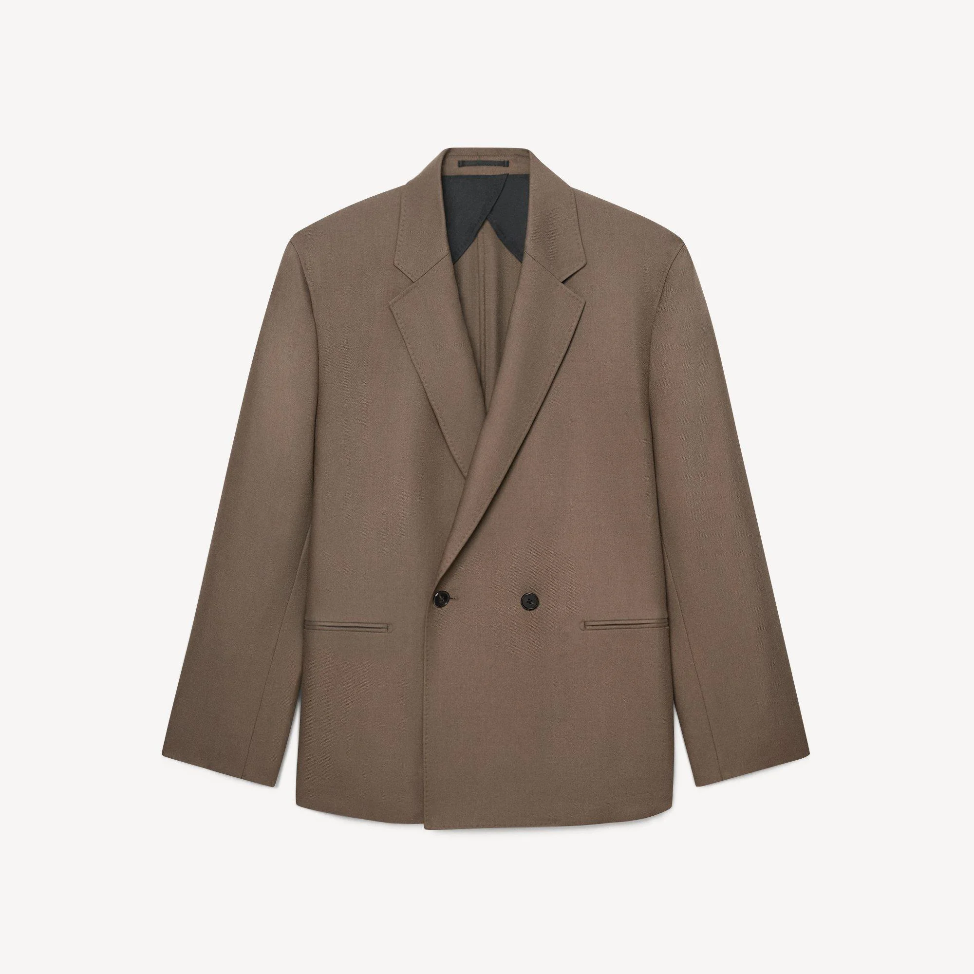 Double-Breasted Two-Button Blazer in Studio Wool - 1