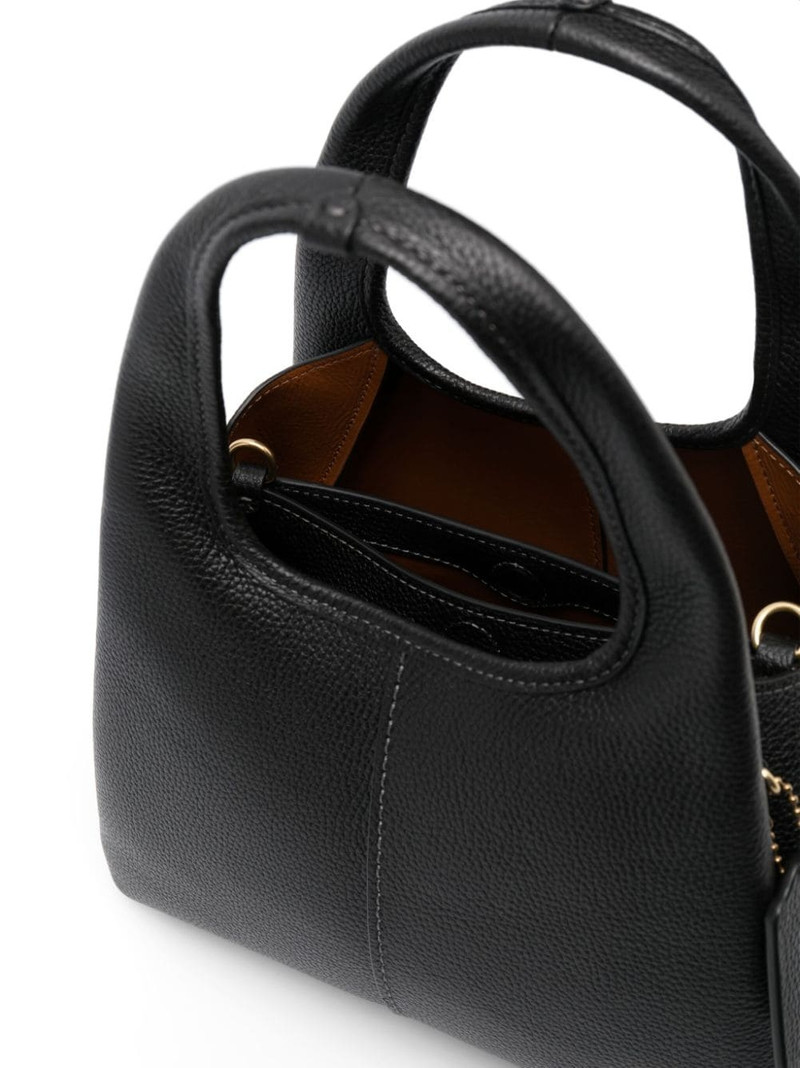 pebbled-leather tote bag 5