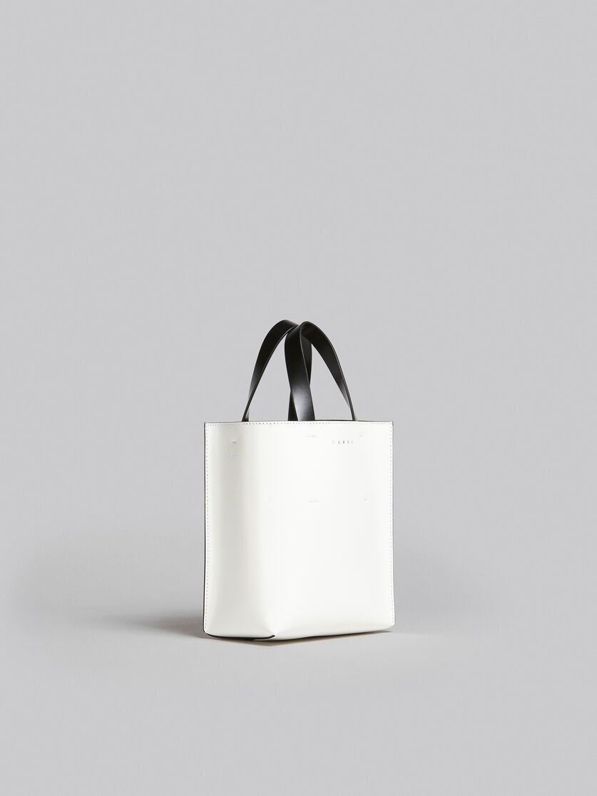 MUSEO MINI BAG IN PINK WHITE AND BLACK LEATHER - 6