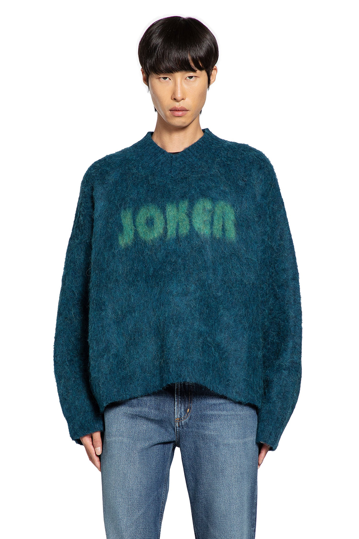 Joker Brushed Mohair V-neck Jumper - 6