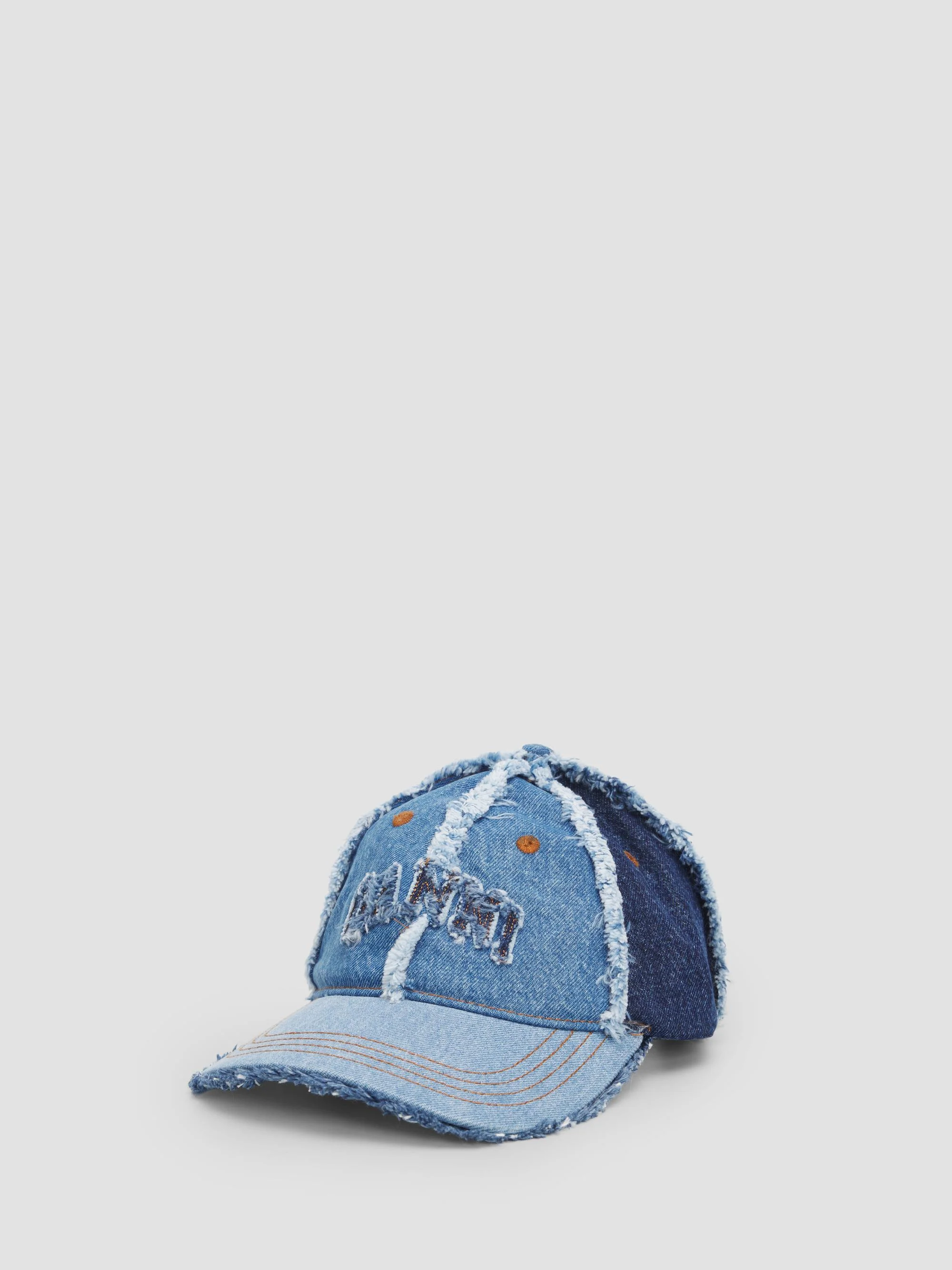 Women's Denim Patchwork Baseball Cap - 1