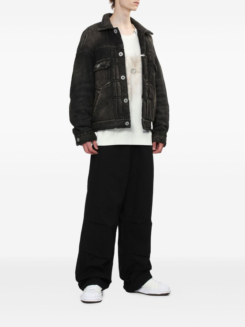 Maison MIHARAYASUHIRO button-fastening padded denim jacket outlook
