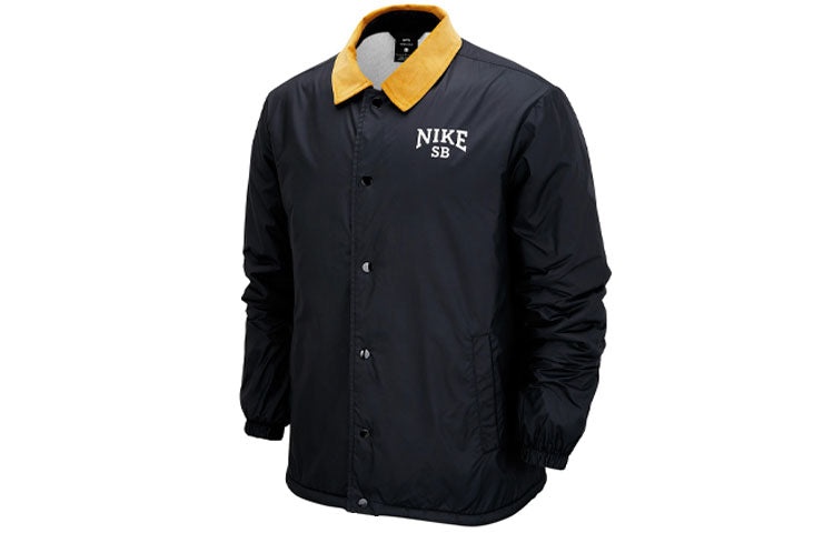 Nike SB Skateboard Logo Casual Sports Skateboard lapel Jacket Black DM0871-010 - 1