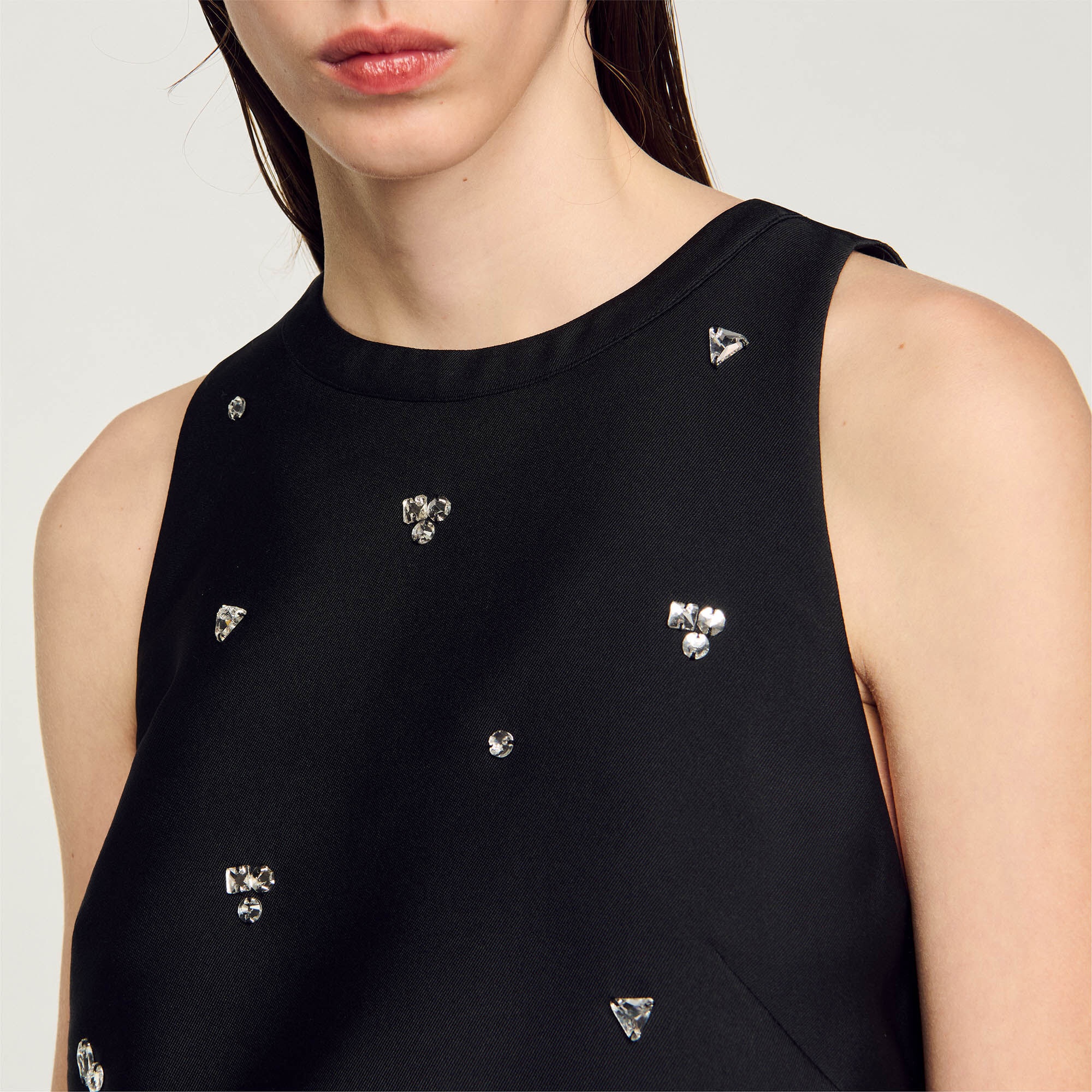 RHINESTONE CROP TOP - 4