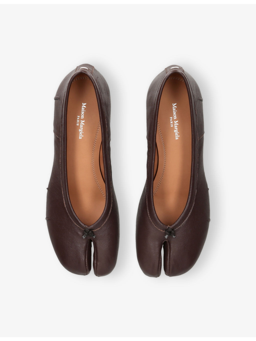 Tabi Ballerina Leather Heeled Pumps - 2