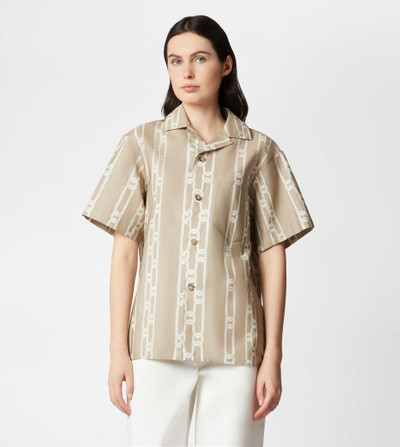 Tod's SHIRT IN COTTON - BEIGE, WHITE outlook