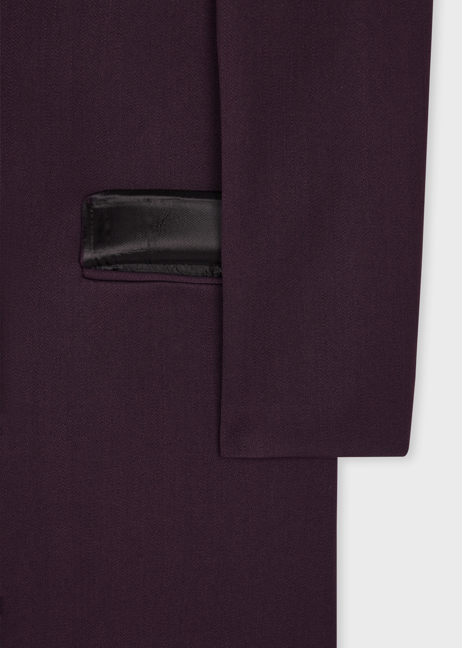 Women's Aubergine 'Thistleberry' Wool-Blend Epsom Coat - 3