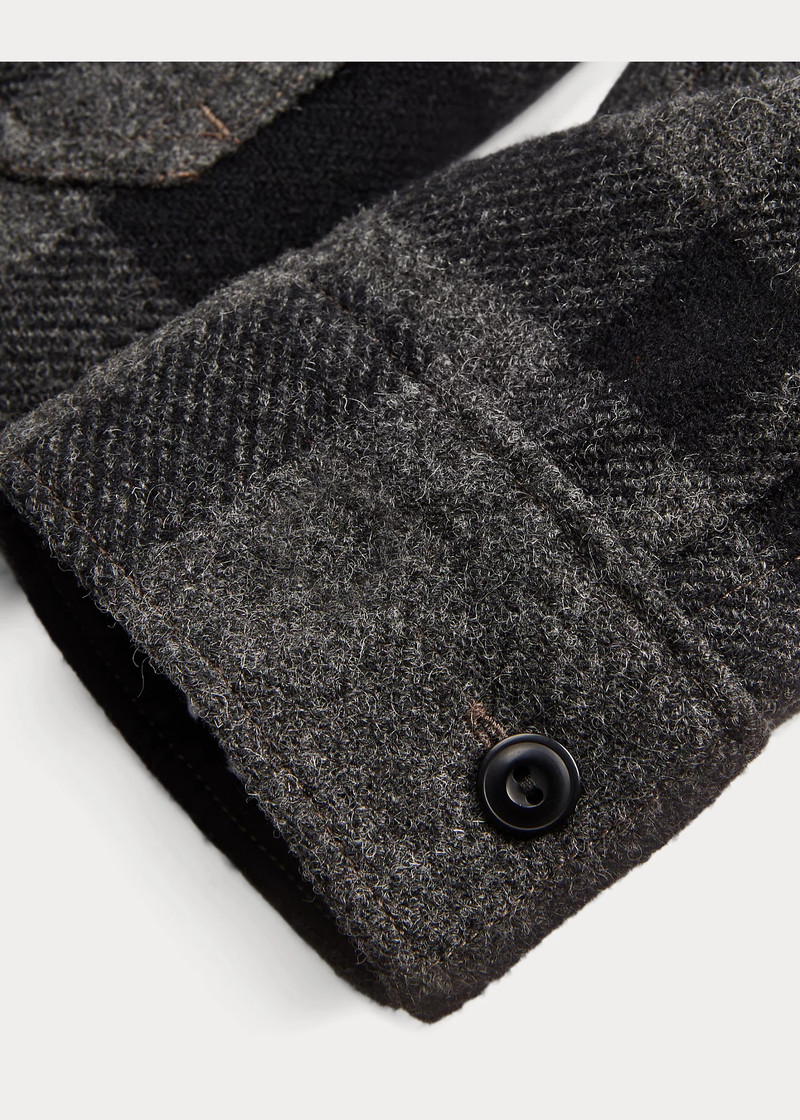 Plaid Wool Twill Utility Overshirt 5