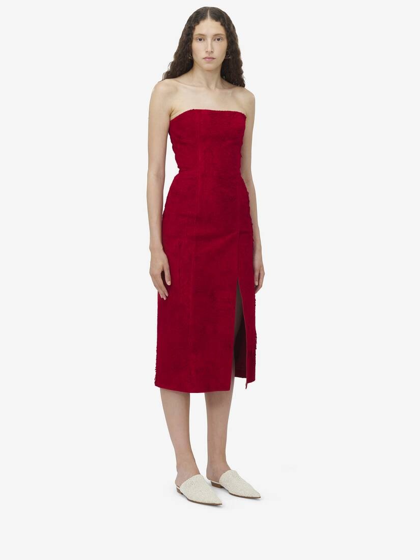 Suede Midi Dress - 3