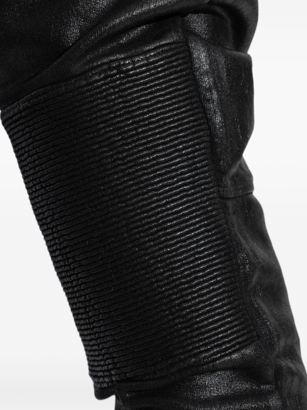 tapered Waxed trousers - 5