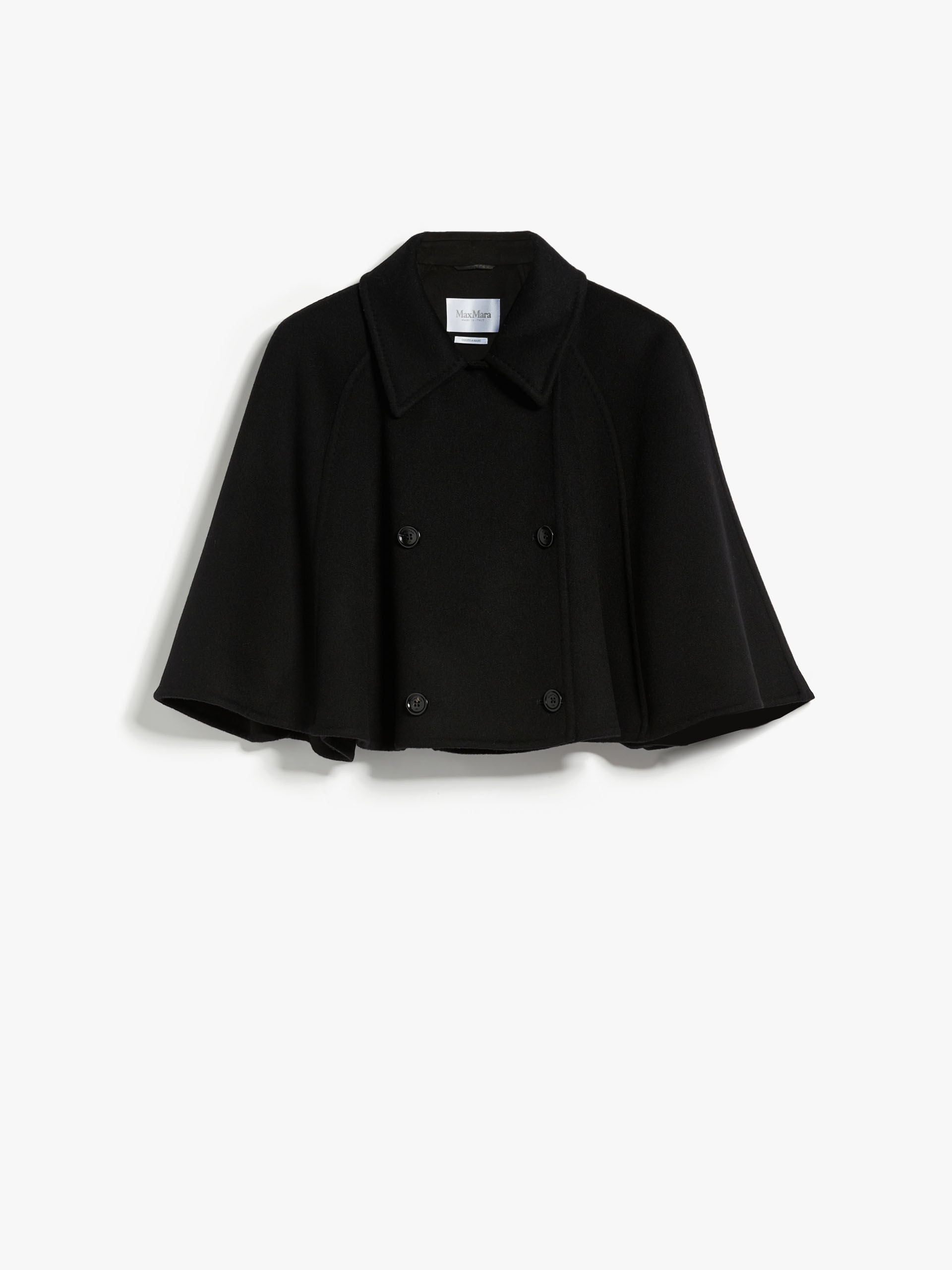Max Mara VOLUME Short wool and cashmere cape | REVERSIBLE