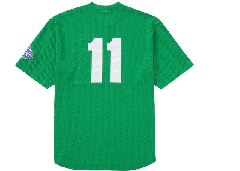 Supreme Supreme S Logo Baseball Henley (SS25) Green outlook